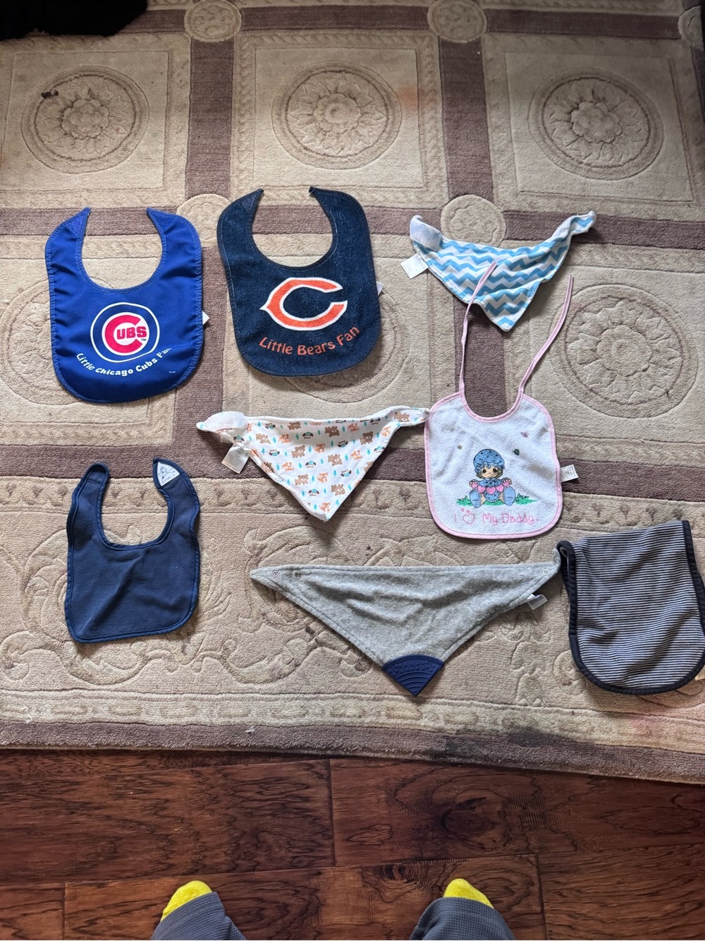 Baby Bib - Blue Little Cubs Fan